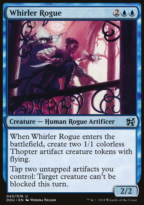 Whirler Rogue, Duel Decks: Elves vs. Inventors #43, Magic: The Gathering card