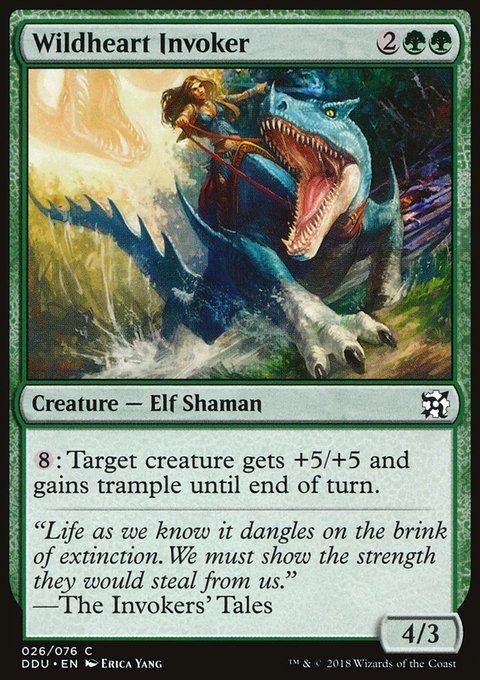 Wildheart Invoker, Duel Decks: Elves vs. Inventors #26, Magic: The Gathering card