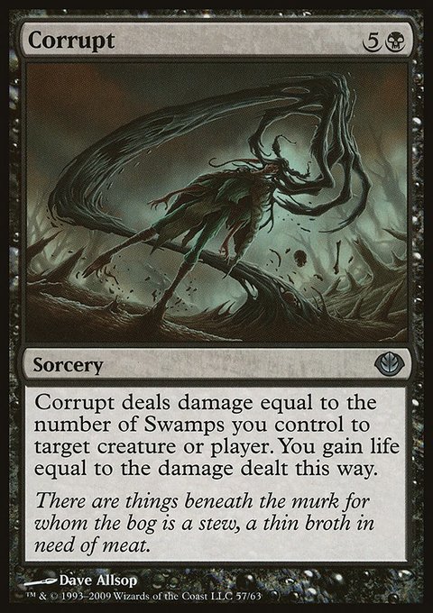 Corrupt, Duel Decks: Garruk vs. Liliana #57, Magic: The Gathering card