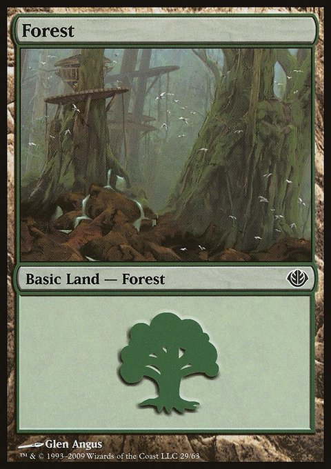 Forest, Duel Decks: Garruk vs. Liliana #29, Magic: The Gathering card