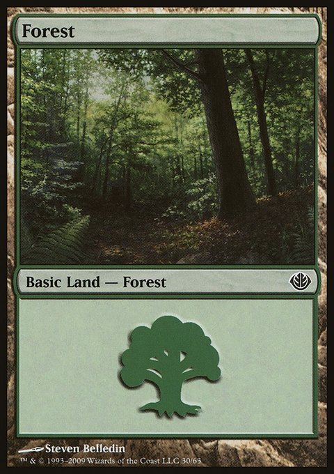 Forest, Duel Decks: Garruk vs. Liliana #30, Magic: The Gathering card