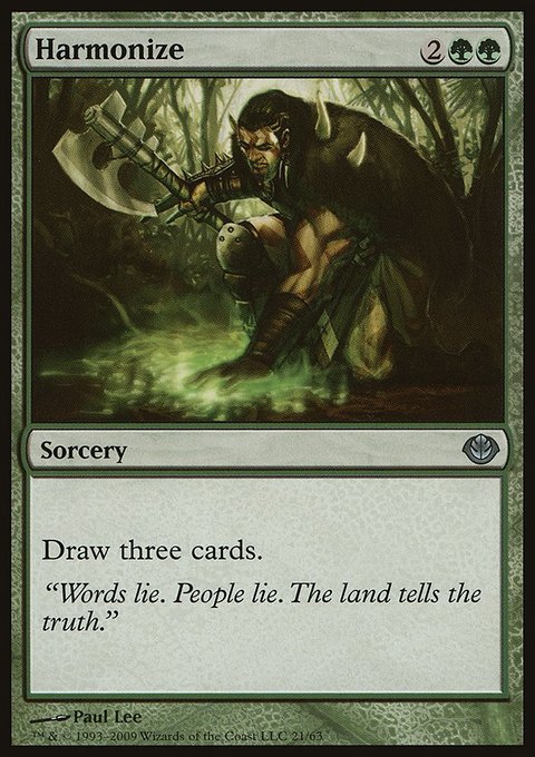 Harmonize, Duel Decks: Garruk vs. Liliana #21, Magic: The Gathering card