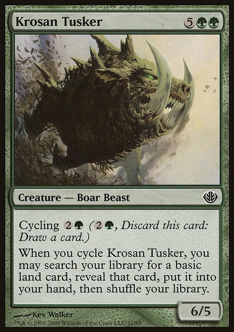 Krosan Tusker, Duel Decks: Garruk vs. Liliana #11, Magic: The Gathering card