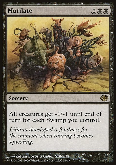 Mutilate, Duel Decks: Garruk vs. Liliana #55, Magic: The Gathering card
