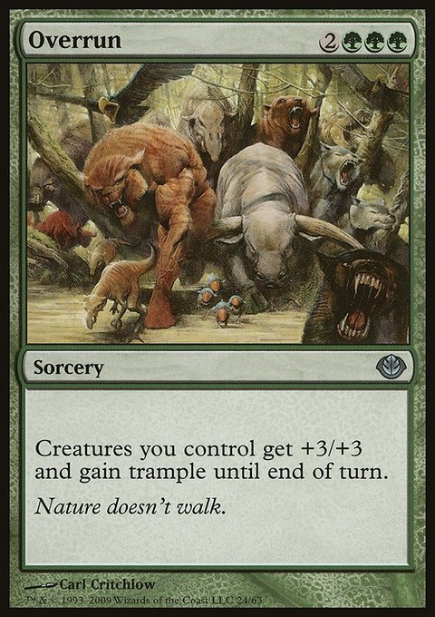 Overrun, Duel Decks: Garruk vs. Liliana #24, Magic: The Gathering card
