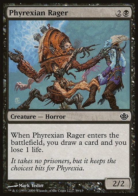 Phyrexian Rager, Duel Decks: Garruk vs. Liliana #39, Magic: The Gathering card