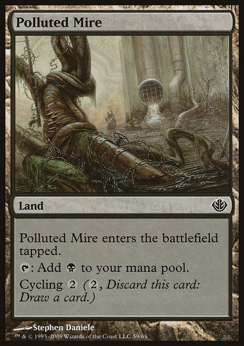 Polluted Mire, Duel Decks: Garruk vs. Liliana #59, Magic: The Gathering card