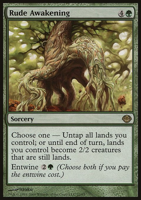 Rude Awakening, Duel Decks: Garruk vs. Liliana #22, Magic: The Gathering card