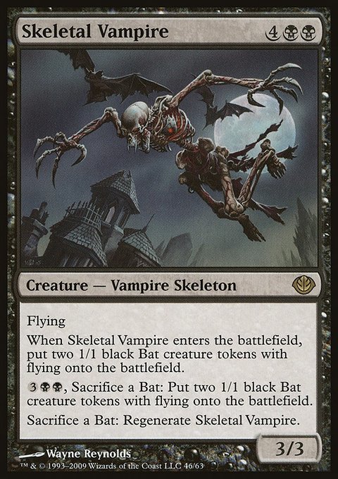 Skeletal Vampire, Duel Decks: Garruk vs. Liliana #46, Magic: The Gathering card