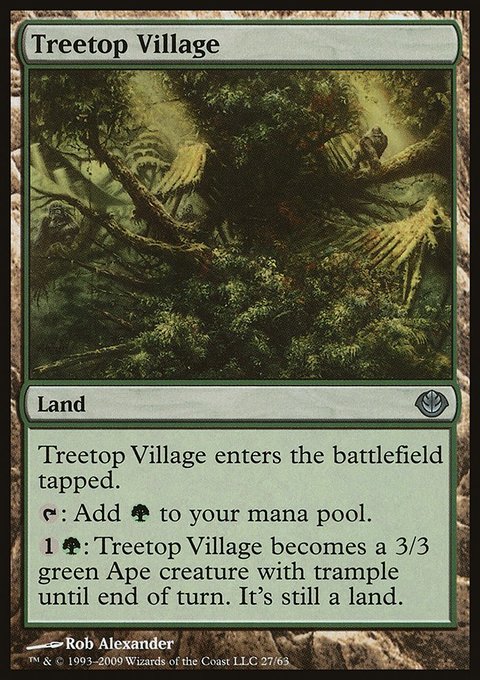 Treetop Village, Duel Decks: Garruk vs. Liliana #27, Magic: The Gathering card