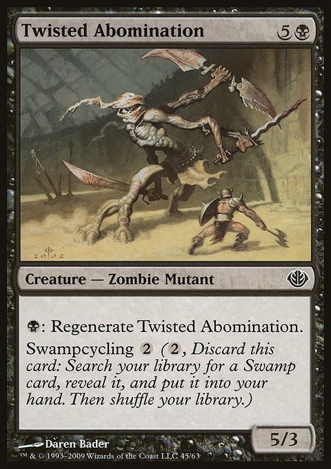 Twisted Abomination, Duel Decks: Garruk vs. Liliana #45, Magic: The Gathering card