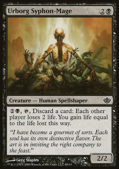 Urborg Syphon-Mage, Duel Decks: Garruk vs. Liliana #40, Magic: The Gathering card