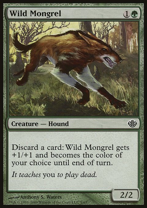 Wild Mongrel, Duel Decks: Garruk vs. Liliana #5, Magic: The Gathering card