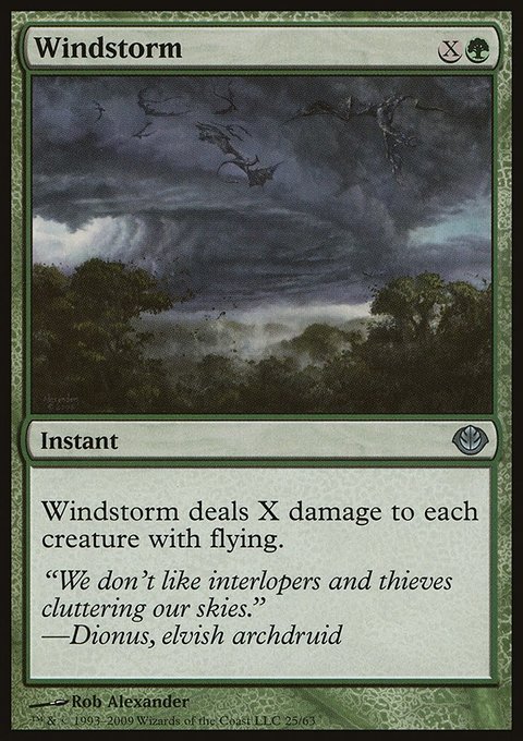 Windstorm, Duel Decks: Garruk vs. Liliana #25, Magic: The Gathering card