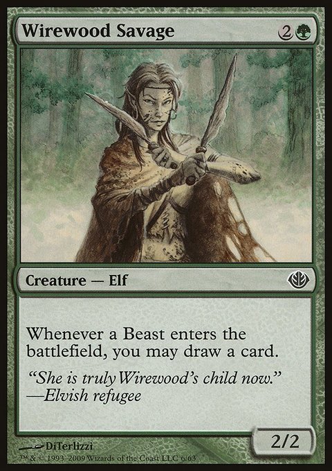 Wirewood Savage, Duel Decks: Garruk vs. Liliana #6, Magic: The Gathering card