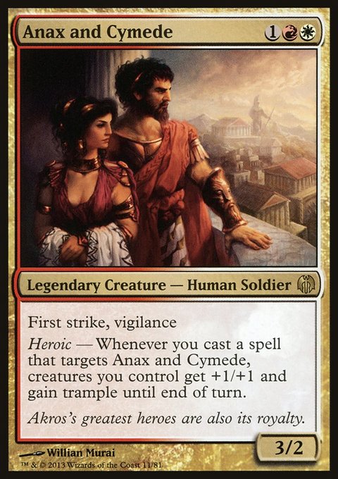 Anax and Cymede, Duel Decks: Heroes vs. Monsters #11, Magic: The Gathering card