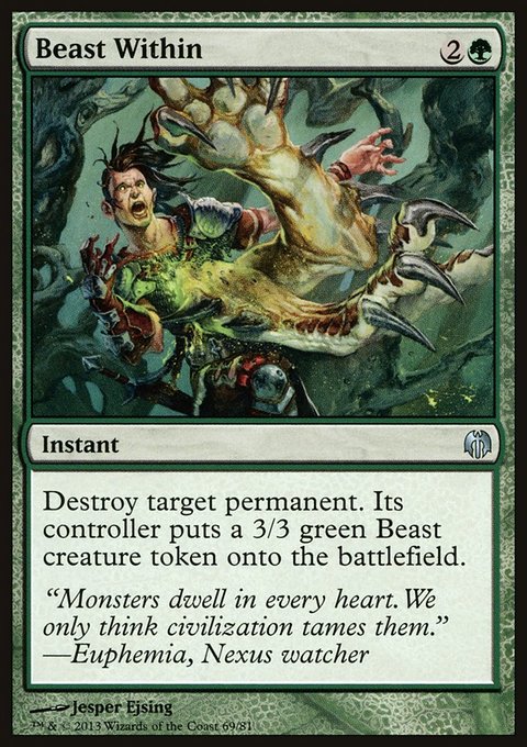 Beast Within, Duel Decks: Heroes vs. Monsters #69, Magic: The Gathering card