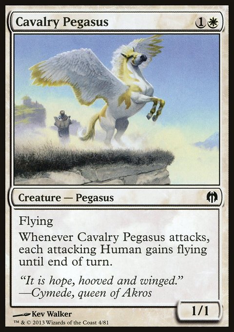 Cavalry Pegasus, Duel Decks: Heroes vs. Monsters #4, Magic: The Gathering card