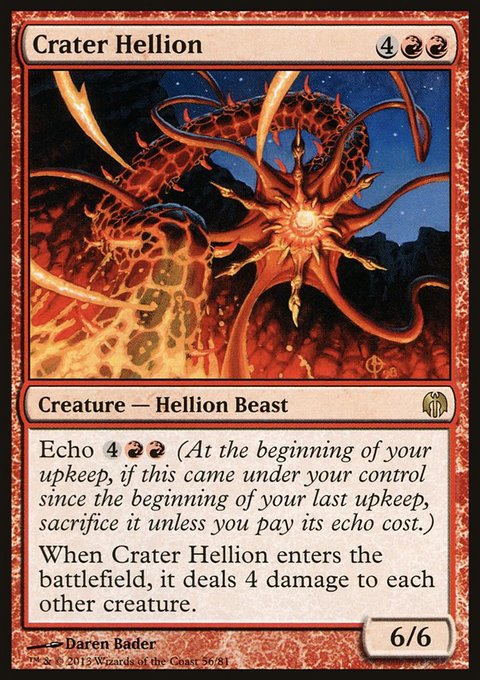 Crater Hellion, Duel Decks: Heroes vs. Monsters #56, Magic: The Gathering card