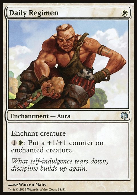 Daily Regimen, Duel Decks: Heroes vs. Monsters #18, Magic: The Gathering card
