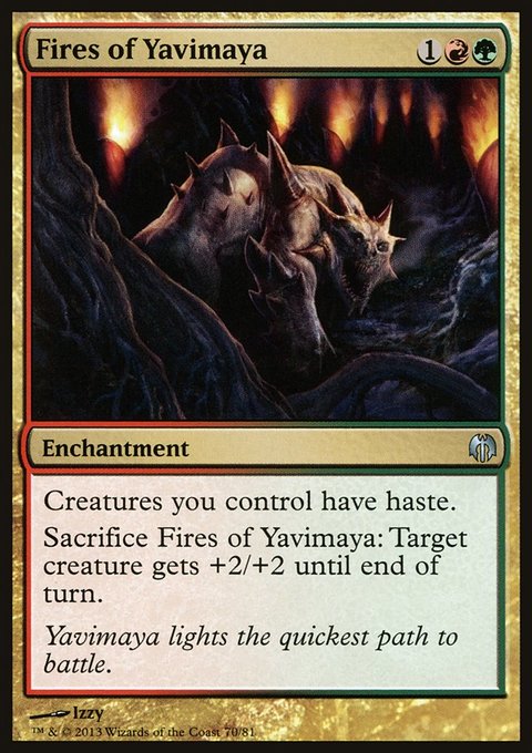 Fires of Yavimaya, Duel Decks: Heroes vs. Monsters #70, Magic: The Gathering card