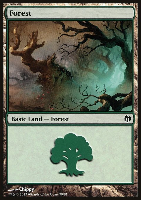 Forest, Duel Decks: Heroes vs. Monsters #79, Magic: The Gathering card
