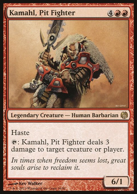 Kamahl, Pit Fighter, Duel Decks: Heroes vs. Monsters #16, Magic: The Gathering card