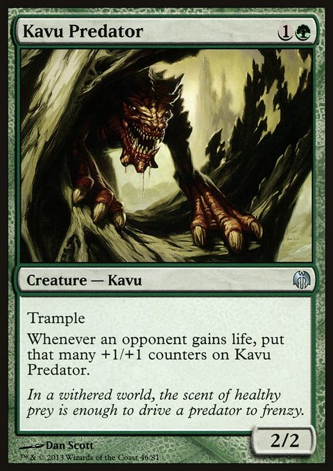 Kavu Predator, Duel Decks: Heroes vs. Monsters #46, Magic: The Gathering card