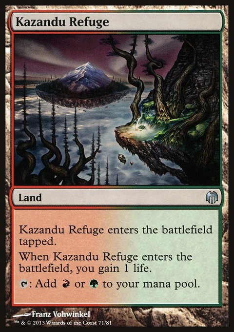 Kazandu Refuge, Duel Decks: Heroes vs. Monsters #71, Magic: The Gathering card
