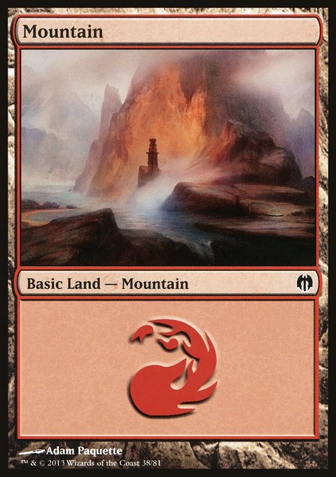 Mountain, Duel Decks: Heroes vs. Monsters #38, Magic: The Gathering card