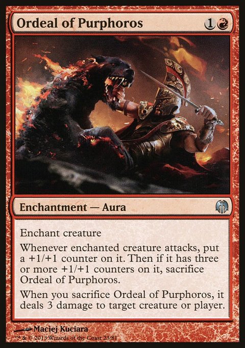 Ordeal of Purphoros, Duel Decks: Heroes vs. Monsters #23, Magic: The Gathering card