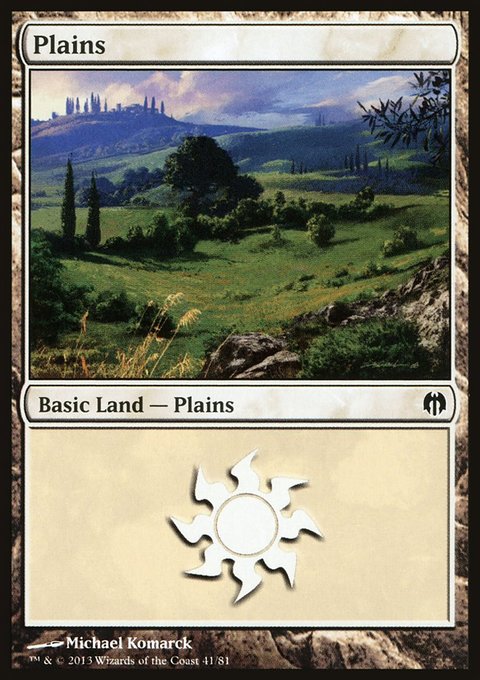 Plains, Duel Decks: Heroes vs. Monsters #41, Magic: The Gathering card
