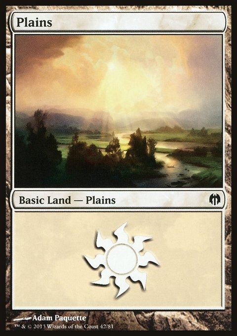 Plains, Duel Decks: Heroes vs. Monsters #42, Magic: The Gathering card