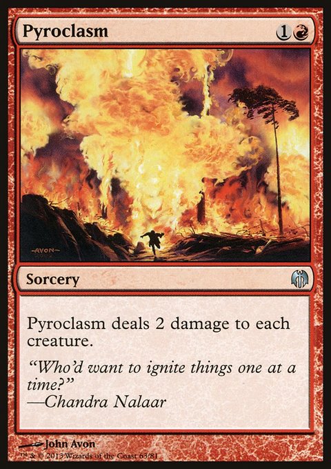 Pyroclasm, Duel Decks: Heroes vs. Monsters #63, Magic: The Gathering card