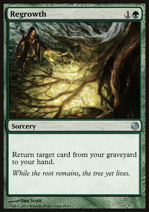 Regrowth, Duel Decks: Heroes vs. Monsters #64, Magic: The Gathering card