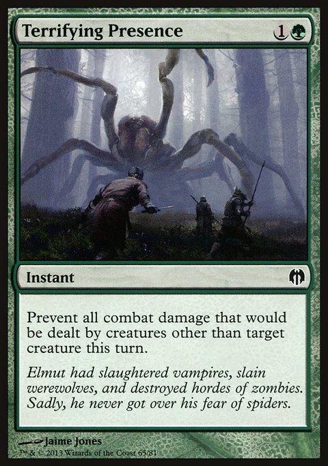 Terrifying Presence, Duel Decks: Heroes vs. Monsters #65, Magic: The Gathering card