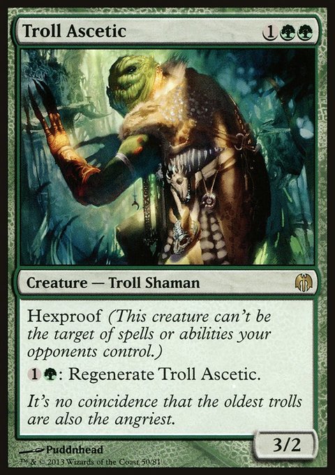 Troll Ascetic, Duel Decks: Heroes vs. Monsters #50, Magic: The Gathering card