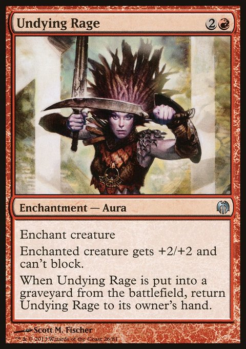 Undying Rage, Duel Decks: Heroes vs. Monsters #26, Magic: The Gathering card