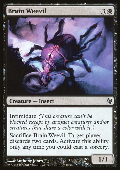 Brain Weevil, Duel Decks: Izzet vs. Golgari #58, Magic: The Gathering card
