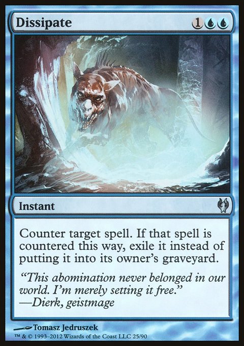 Dissipate, Duel Decks: Izzet vs. Golgari #25, Magic: The Gathering card