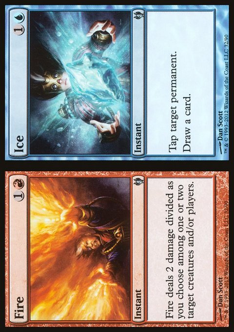 Fire // Ice, Duel Decks: Izzet vs. Golgari #32, Magic: The Gathering card