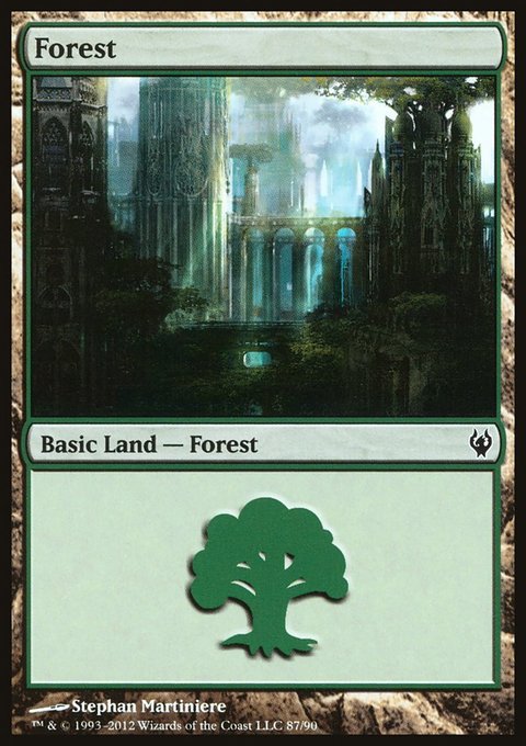 Forest, Duel Decks: Izzet vs. Golgari #87, Magic: The Gathering card