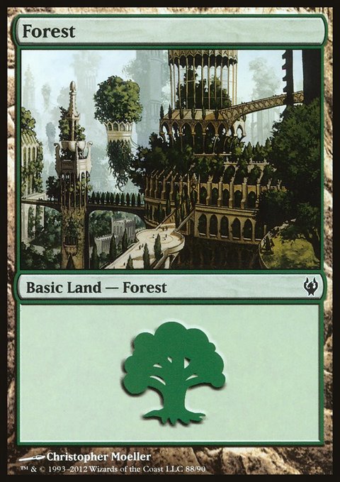 Forest, Duel Decks: Izzet vs. Golgari #88, Magic: The Gathering card