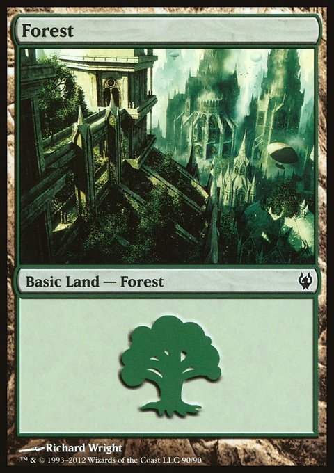 Forest, Duel Decks: Izzet vs. Golgari #90, Magic: The Gathering card