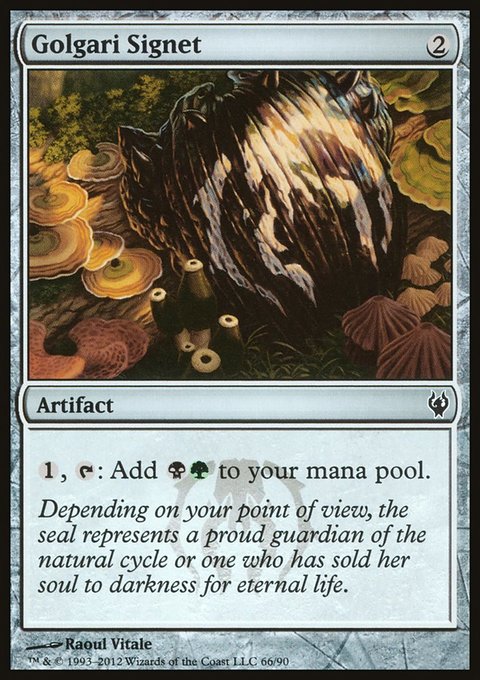Golgari Signet, Duel Decks: Izzet vs. Golgari #66, Magic: The Gathering card