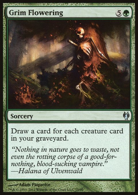 Grim Flowering, Duel Decks: Izzet vs. Golgari #75, Magic: The Gathering card