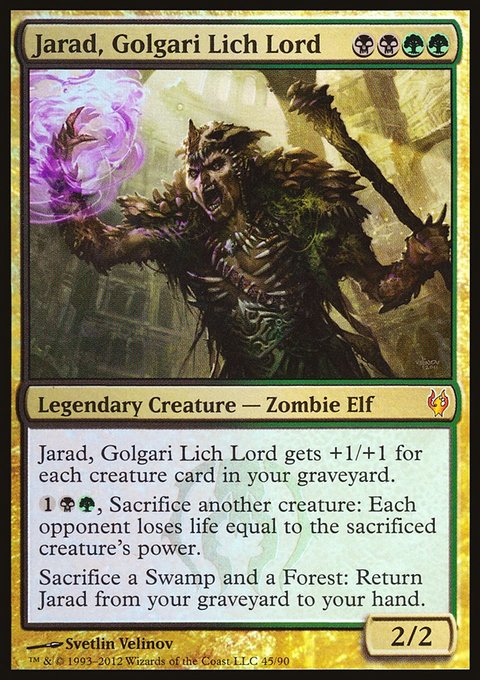 Jarad, Golgari Lich Lord, Duel Decks: Izzet vs. Golgari #45, Magic: The Gathering card