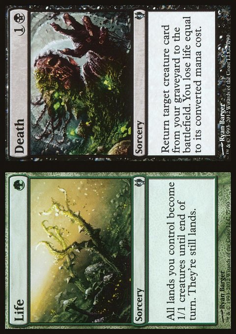 Life // Death, Duel Decks: Izzet vs. Golgari #77, Magic: The Gathering card