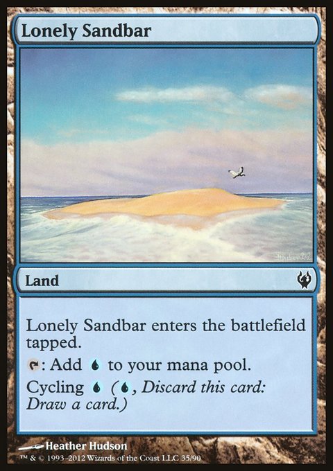 Lonely Sandbar, Duel Decks: Izzet vs. Golgari #35, Magic: The Gathering card
