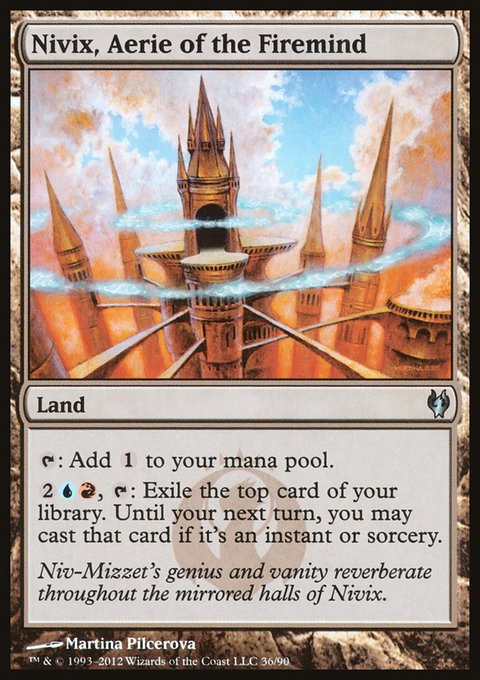 Nivix, Aerie of the Firemind, Duel Decks: Izzet vs. Golgari #36, Magic: The Gathering card